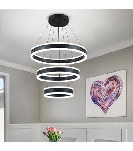 Kuzco Lighting CH14348-BK Sirius Chandelier LED, Black